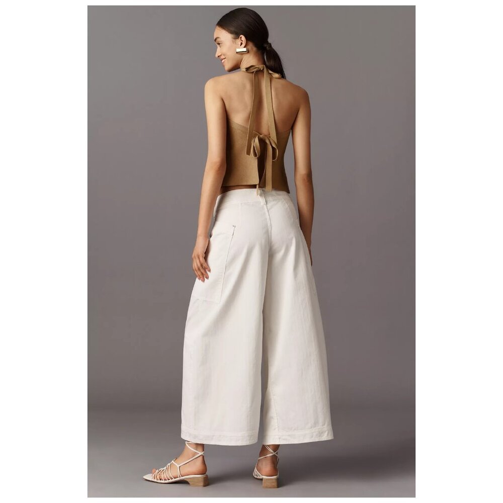 ANTHROPOLOGIE | Pilcro | 98% Cotton Wide-Leg Utility Pants | NWT - Picture 3 of 8